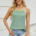 thumbnail image 5 of cfhntfmh Women's Striped Tank Top Summer Sleeveless Cami Top Crew Neck Basic Cami Shirts Fashion Vacation Clothes 2025, 5 of 7