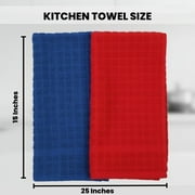 Dish Towels for Kitchen – 12 Pack, 100% Cotton Kitchen Towels Set, Dish Cloths for Washing Dishes, 15 x 25 Inches