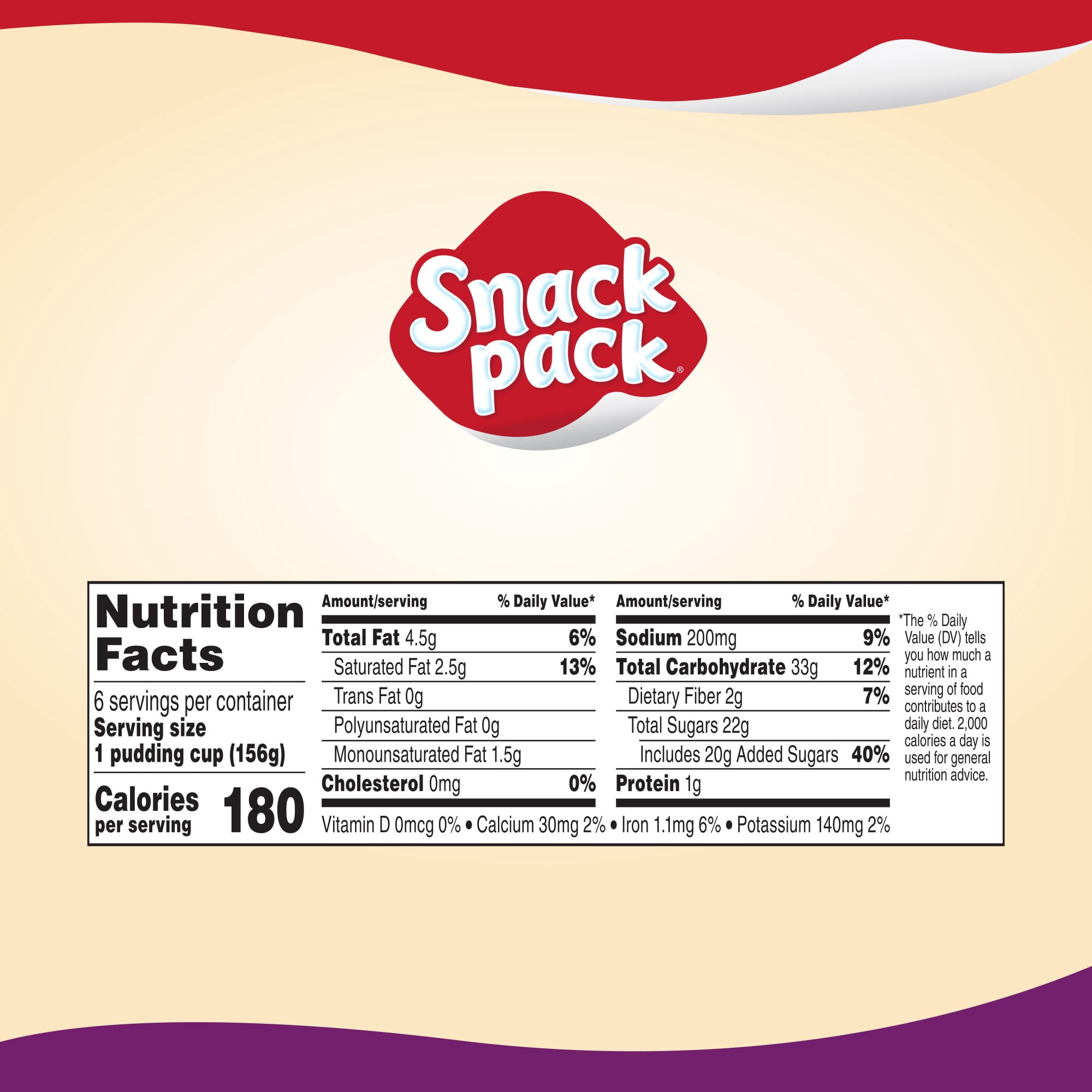 (3 pack) Snack Pack Super Size Chocolate Vanilla Flavored Pudding, 5.5 oz Pudding Cups, 6 Count