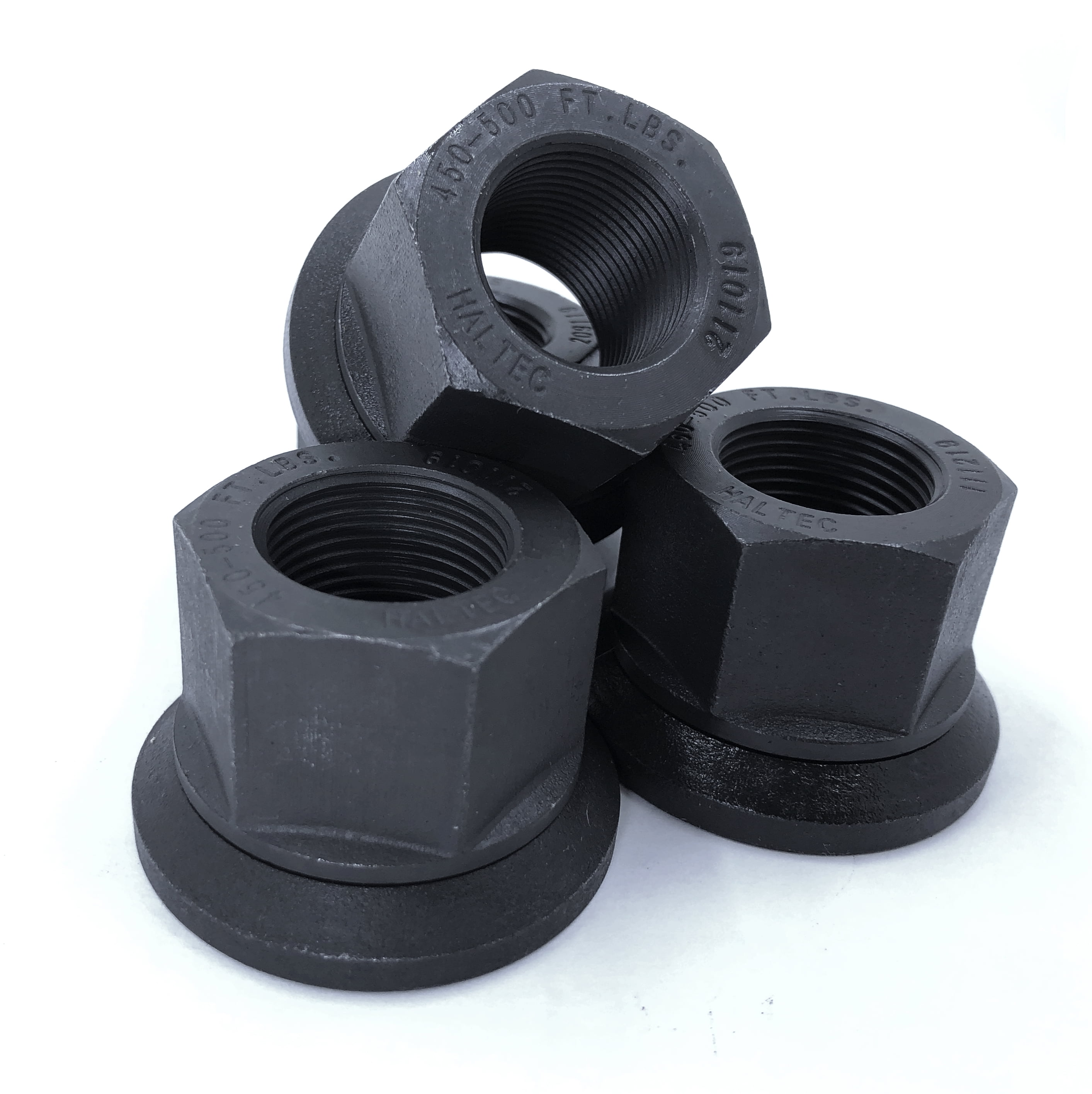 50 Two Piece Flanged M22x1.5 Wheel Nuts 33mm Hex Unimount Hub Piloted Semi Truck
