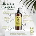 thumbnail image 2 of Shampoo Orgánico Mevel Bergamota 500ml MEV3, 2 of 2