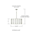 thumbnail image 2 of 4 Light Pendant In Vintage Style-11 Inches Tall And 24.5 Inches Wide     -Traditional Installation Capital Lighting 344641Mb, 2 of 6