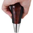 thumbnail image 5 of 2X Perilla de cambio de marchas de automóvil con veta de madera para / Fortuner Crown Land Cruiser Palanca de cambios negra, 5 of 5