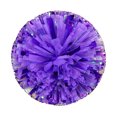thumbnail image 1 of Nvzi 2 pompones metálicos de animadora para equipos de fútbol, baloncesto, bailes deportivos, fiestas, niños y adultos, de plástico, para disfraz de animadora (morado)., 1 of 2