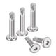 thumbnail image 1 of Tornillos autorroscantes de cabeza hexagonal, 1/4 x 1-1/4" Tornillo de perforación de metal de acero inoxidable 410, plateado, paquete de 50, 1 of 5