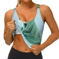 thumbnail image 3 of Fotbe Dog Wrapped in Towel Sujetador Deportivo Largo sin Aros para Mujer con Almohadillas y Soporte Medio, Transpirable y Absorbente, Camiseta Tipo Chaleco o Tank Top-XX-Large, 3 of 8
