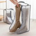 thumbnail image 4 of Women Tall&Short Boot Storage Bags, 2 large+2 small for Travel Grey, 4 of 5
