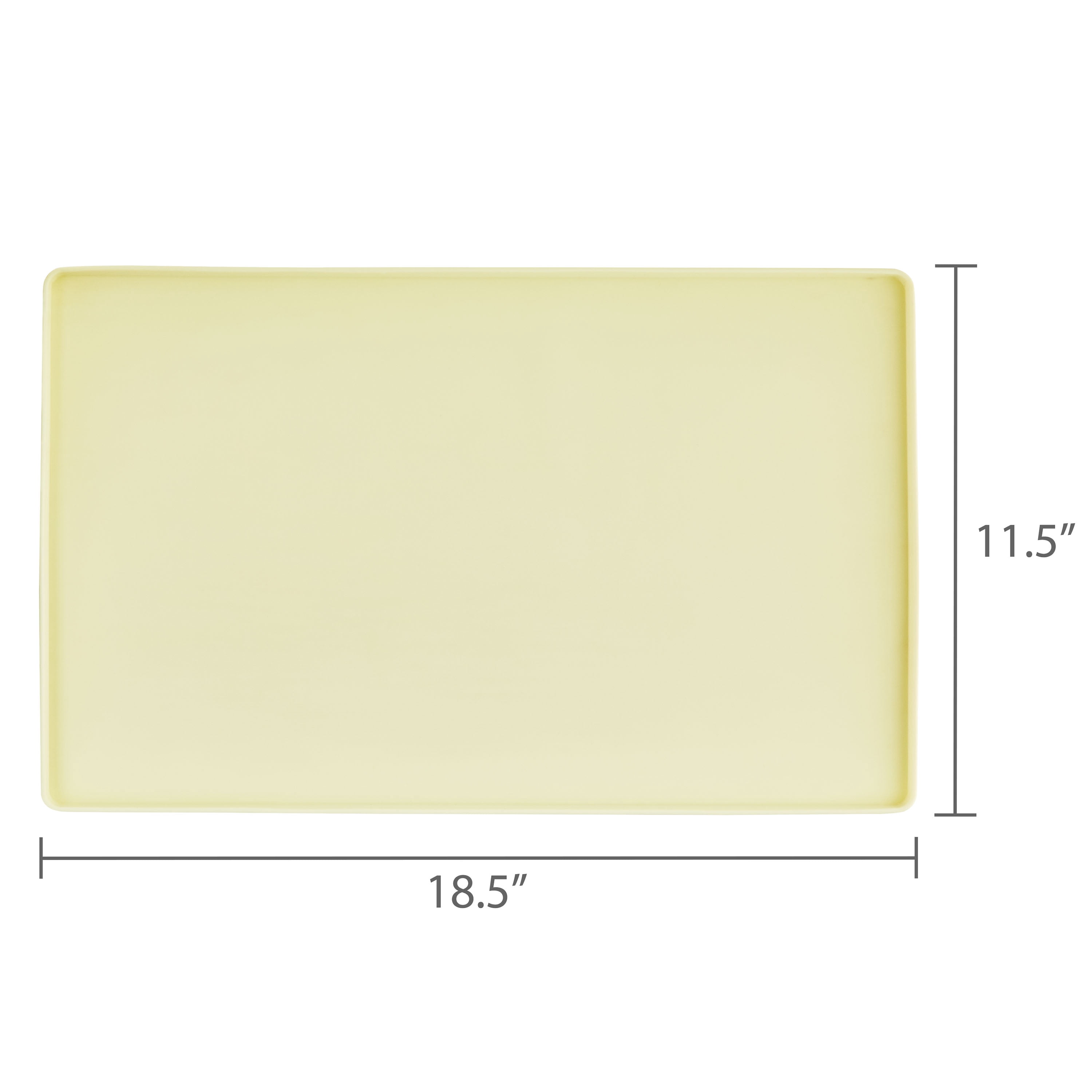 Vibrant Life Medium Silicone Pet Feeding Mat, Beige, 19" x 12"