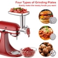 thumbnail image 2 of Cofun - Juego de 2 piezas de accesorios de metal para amoladora y cortador de alimentos para batidora KitchenAid, 2 of 5