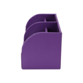 thumbnail image 6 of KINGFOM Multi-function Home Office School Supplies Stationery Storage Box Leather Desk Organizer 6 Compartment Storage Box Collection with Drawer, Business Card/Pen/Pencil/Cellpone Holder (Purple), 6 of 8