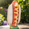 thumbnail image 6 of Hot Dog Shaped Goose Outfit Clothes, For 28.7In Porch Garden Goose Statue, Summer BBQ Outdoor Yard Decor, Outfit for Garden Porch Goose Decoration, 6 of 7