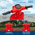 thumbnail image 4 of Motocicleta Eléctrica para Niños 8+ con Motor 350W, Baterías Duales 12V 10Ah, Velocidad 5-14 mph, Resistente al Agua, 4 of 12