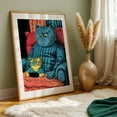 thumbnail image 6 of Young and older cat - Illustration Cat Humor Whimsical Animal Surrealism Pop Art Unframed Wall Art Print 4 x 6 inches, 6 of 60