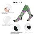 thumbnail image 5 of Lsque Summer Pattern Sport Compression Socks for Men & Women 15-20 mmHg Knee High Nurse Pregnant Running Medical and Travel Athletic, 5 of 6