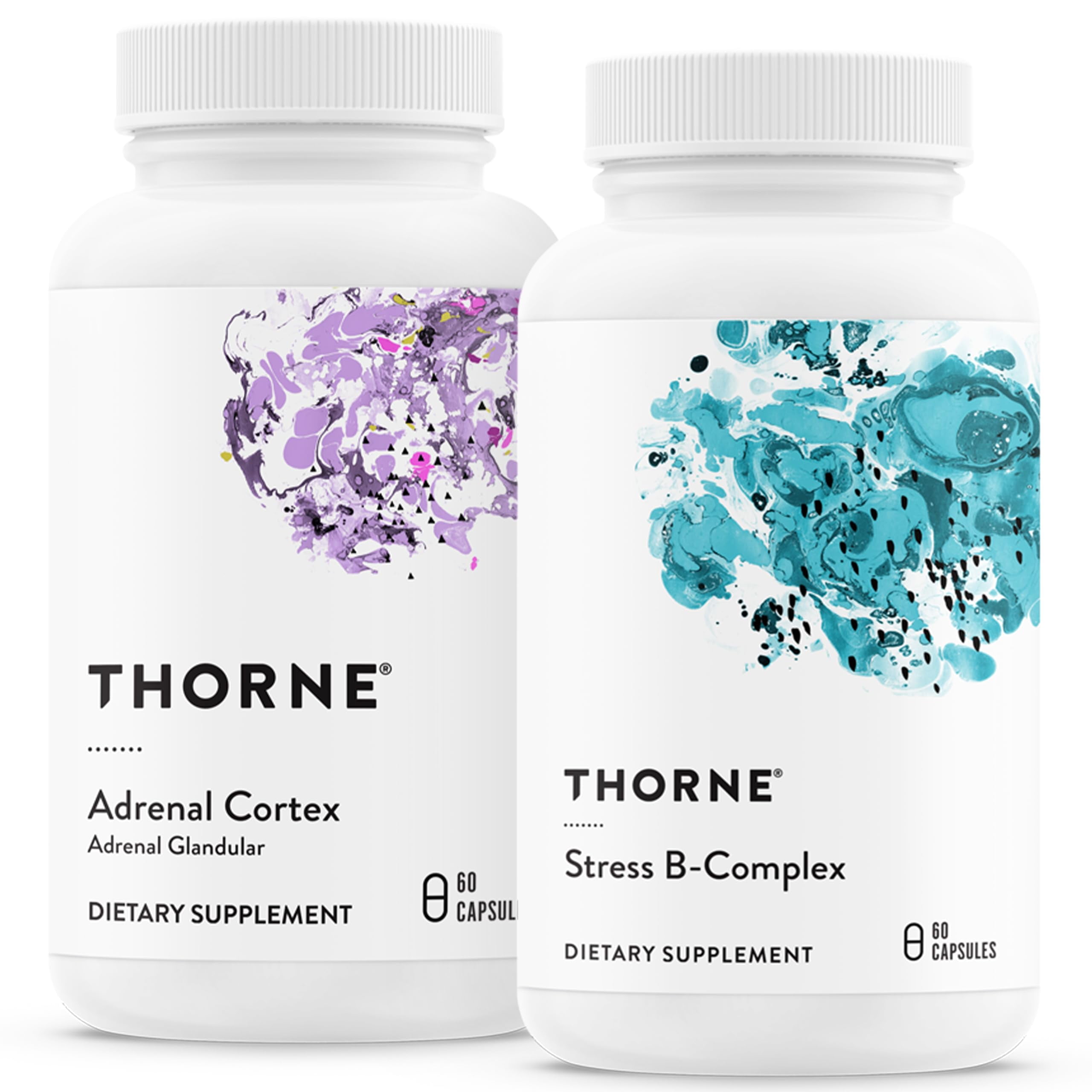 Suplemento THORNE Adrenal Support, corteza suprarrenal, estrés ...