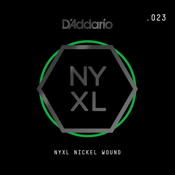 D'Addario NYNW023 NYXL Nickel Wound Electric Guitar Single String, .023