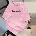 thumbnail image 2 of JAJAHO T Shirts For Men Casual Graphic Short Sleeve Crew Neck Regular Fit Summer Pullover Top Letter Print Tees Streetwear Trendy Tops, 2 of 6