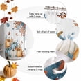 thumbnail image 5 of Shower Curtain 72"W x 96"L Autumn Leaves Thanksgiving Pumpkins Fabric Shower Curtains Set with Hooks Water Repellent Bathroom Curtains Machine Washable Bathroom Accessories, 5 of 6