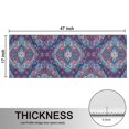 thumbnail image 5 of Kitchen Rugs Sets Of 2,Blue Ethnic Paisley Pattern Anti Fatigue Kitchen Mat Rugs Non Slip Washable,Decorative Kitchen Floor Mats for Kitchen,Sink,Laundry,17"X47", 5 of 5