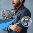 thumbnail image 2 of Femmes Unisexes Mode Tête Squelette Bracelet Coeur Amour Anneau Accessoires, 2 of 5