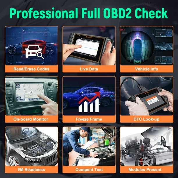 FOXWELL NT706 OBD2 Scanner Check Engine ABS SRS Transmission 4