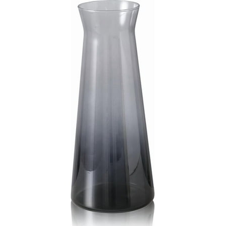 Modernist Home Grey Glass Carafe, 38.7 Fluid Ounces