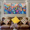 thumbnail image 2 of Hieng Unframed Wall Art Canvas Butterfly Insect Original Art Animal Oil Painting Small Mural, 2 of 6