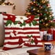 thumbnail image 4 of Herunwer Christmas Snowman Reindeer Gloves Eucalyptus Throw Pillow Covers, Winter Holiday Stripes Cushion Case Decoration for Sofa Couch, 4 of 6