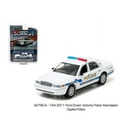 GREENLIGHT 1:64 2011 FORD CROWN VICTORIA POLICE INTERCEPTOR CAPITAL POLICE 42790-A
