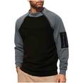 thumbnail image 2 of pstuiky Camisas casuales de manga larga para hombre, Blusa informal de manga larga con cuello alto y cremallera cálida de polar de color liso para hombre salir tops xxxl, 2 of 9