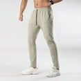 thumbnail image 3 of USNSM Men's Casual Solid Color Athletic Jogger Pants Stretch Gym Pants, Active Workout Joggers with Pockets for Men Beige XXXL, 3 of 8