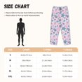 thumbnail image 2 of Salouo Sea Shells 3 Print Women's Pajama Pants Casual Loose Sweatpants PJs Flowy Pants Drawstring Palazzo for Women Wide Leg Pants Lounge Pajama -Large, 2 of 8