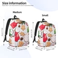 thumbnail image 4 of Daiia Christmas Gingerbread Cookies Vintage Canvas Backpack for Men and Women ,Hiking Backpack,Travel Laptop Bag for School,Large Capacity Backpack, 4 of 8