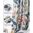 thumbnail image 3 of Colorful Botanical Blackout Curtains for Bedroom Living Room Darkening Curtains 54 Inch Long Spring Summer Leaf Floral Pastoral Short Curtain for Small Window Treatment Grommet Drapes 52"x54"x2, 3 of 9