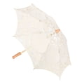 thumbnail image 2 of Lace Umbrella, Elegant Lace Parasol, Beautiful Exquisite For Bridal Wedding L Beige, 2 of 8