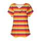 thumbnail image 3 of Camiseta de Manga Corta con Cuello en V, Camiseta Larga de Moda Y Ligera para Mujeres, 3 of 4