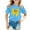 Blue, variant on Kiijoy Toddler Girls Graphic Tee Round Neck Short Sleeved T Shirt Summer Casual T-Shirt