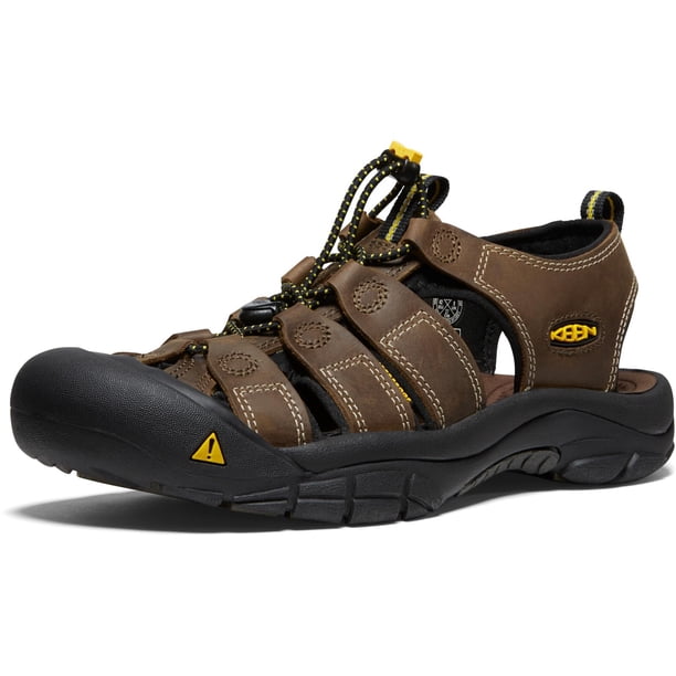 Sandalias KEEN Newport de cuero con punta cerrada para hombre, talla 9