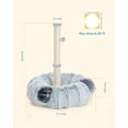 thumbnail image 7 of 3-in-1 Cat Toys 34'' Tall Cat Scratching Post with Donut Tunnel Fluffy Plush Peekaboo Cave for Indoor Pets Such as Kittens Puppies Rabbits and Ferrets, 7 of 7