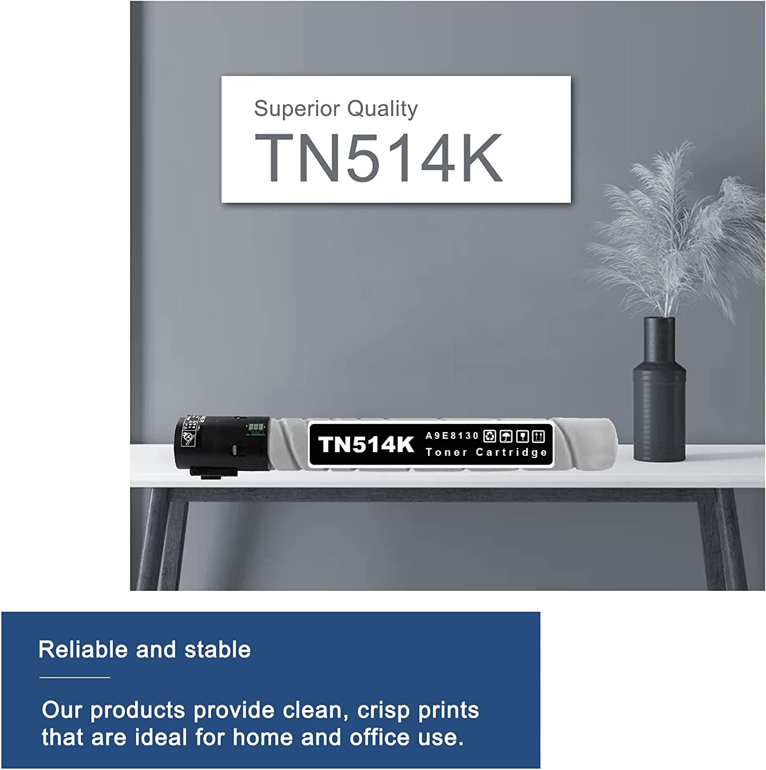 4-Pack TN514K TN514C TN514M TN514Y Toner Cartridge Set Replacement 