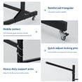 thumbnail image 6 of TacleeKii 3 Tier Freestanding Kayak Storage Rack with Wheels, Adjustable Kayak Racks for Garage and Outdoor, Kayak Stands for Canoes, Kayaks, SUP and Surfboards, 6 of 10