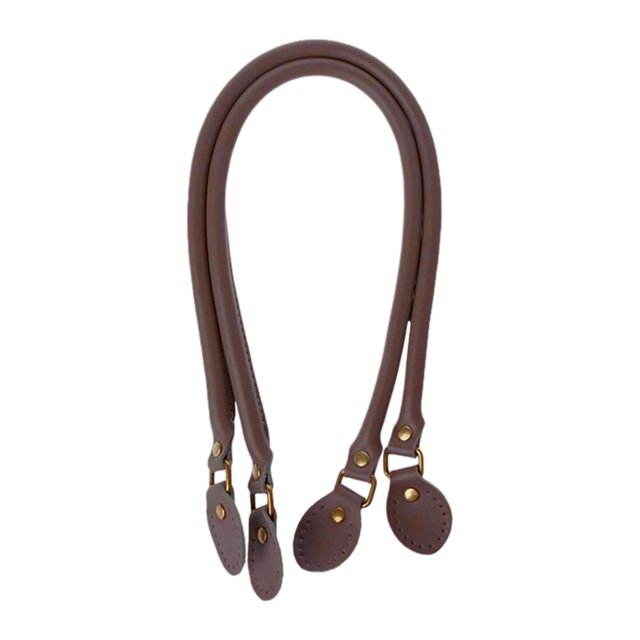 GUOOL 2x Purses Straps PU Leather Handbag Handles for Shoulder Bags Handbag Purses brown
