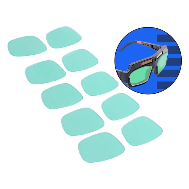 10 paquetes de lentes de protección interior de casco de soldadura Solar de oscurecimiento automático - General gafas gafas generales shamjiam Cubierta de lente de la pantalla de soldadura