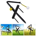 thumbnail image 4 of 1 colgador de entrenador de Golf oscilante, de entrenamiento multifuncional Accs, dispositivo de almohadilla para golpear, alfombrilla de Metal Amarillo Soledad Entrenador de swing de golf, 4 of 9