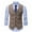 Coffee, variant on APEXFWDT Men's Casual Business Vests Lightweight Waistcoat Slim Fit Suit Vest Patchwork Formal Dress Waistcoat Vest with Pockets