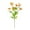 Orange, variant on Large Outdoor Sunset Mums Flowers Weather Resistant Windproof Fall Silk Realistic for Yard Porch Garden Planter Front Porch Backyard Balcony