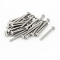 thumbnail image 1 of Unique Bargains M4 x 40mm Thread Phillips Head Screws 30pcs for Cabinet Drawer Handles, 1 of 1