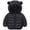 Black d1, variant on Black Jacket Girls Cute Cropped Toddler Boy Girl (12M-7Y) Winter Puffer Jackets Coats Christmas Red Dinosaur Hooded Light Weight Padded Outerwear
