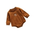thumbnail image 3 of Diconna Baby Girl Boy Autumn Rompers, Rainbow Embroidery Long-Sleeves Jumpsuit, 3 of 6