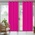 thumbnail image 3 of Outdoor Curtains for Patio Waterproof, Rose Pink Windproof Pravicy Outside Porch Blackout Curtain, Farmhouse Solid Pink Color Modern Art Sun Blocking Grommets Curtains for Cabana Gazebo 54"x108", 3 of 9
